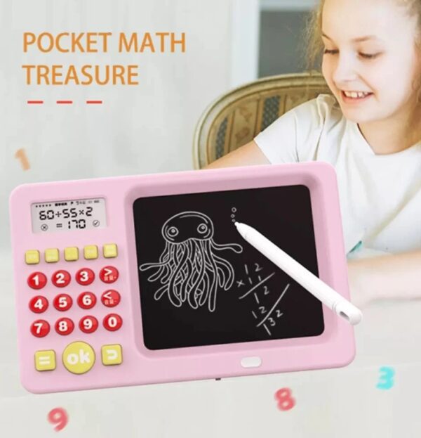 Rechargeable LCD Writing Tablet for Kids - 2 in 1 Early Education Math Toy, Learning & Fun - Image 7