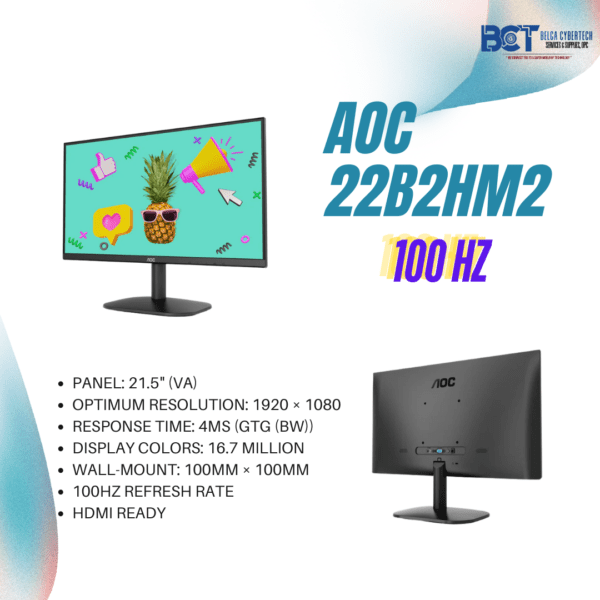 AOC 22B2HM2 21.5 INCHES 100HZ