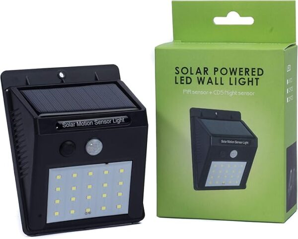 Solar Powered LED Wall Light