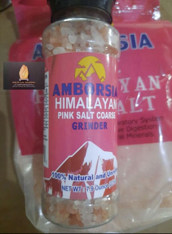 Healthy Himalayan Pink Salt Grinder - Premium Pink Salt Mill (225 g) - Image 2