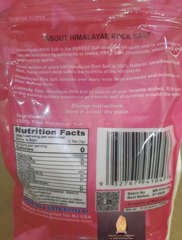 Himalayan Pink Fine Cooking Salt - Natural Gourmet Seasoning (1kg) - Image 3